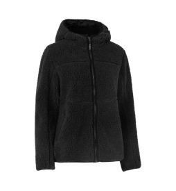 Ladies Pile Fleece jacket Kleur BLACK