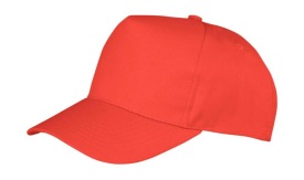 Boston 5-Panel Printers Cap Kleur RED