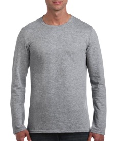 Softstyle? Long Sleeve Tee Kleur SPORT GREY