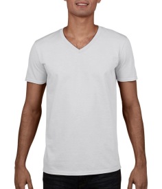 Softstyle? V-Neck T-Shirt Kleur WHITE