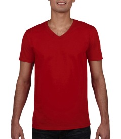 Softstyle? V-Neck T-Shirt Kleur RED