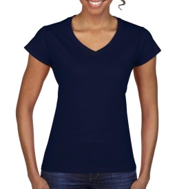 Ladies' Softstyle? V-Neck T-Shirt Kleur NAVY