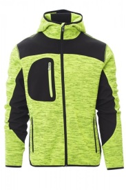 Vest Payper TRIP met softshell inzetstukken Kleur yellow fluo/black
