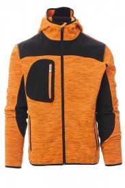 Vest Payper TRIP met softshell inzetstukken Kleur orange fluorescent/black