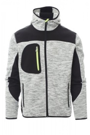 Vest Payper TRIP met softshell inzetstukken Kleur melange grey/black-fluo yellow