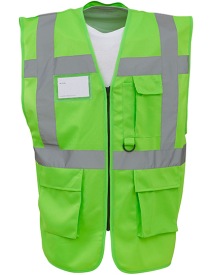 Hi Vis Executive Waistcoat Kleur LIME