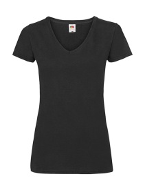 Lady-Fit Valueweight V-neck T Kleur BLACK