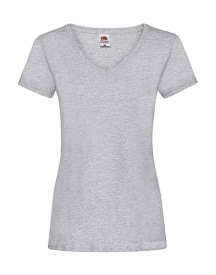 Lady-Fit Valueweight V-neck T Kleur HEATHER GREY