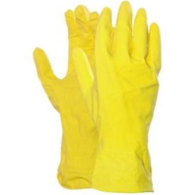 HANDSCHOENEN HUISHOUD LATEX GEEL