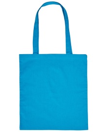Tote bag Cotton Bag Long Handles Kleur LIGHT BLUE
