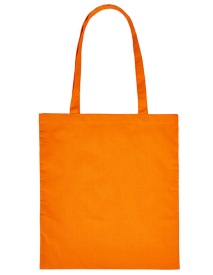 Tote bag Cotton Bag Long Handles Kleur ORANGE