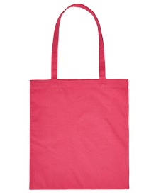 Tote bag Cotton Bag Long Handles Kleur PINK