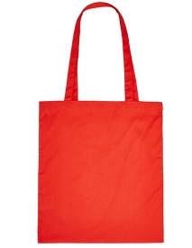 Tote bag Cotton Bag Long Handles Kleur RED