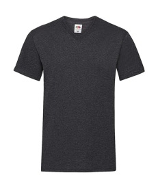 V-Neck-Tee Kleur DARK HEATHER GREY
