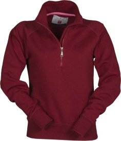 Sweater Payper MIAMI+ LADY half zip Kleur_P bordeaux