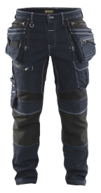 Werkbroek Denim Stretch X1900 Kleur MARINEBLAUW/ZWART