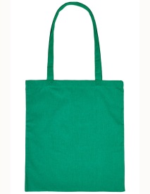 Tote bag Cotton Bag Long Handles Kleur DARK GREEN