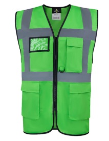Comfort Executive Multifunctional Safety Vest Hamb Kleur NEON GREEN