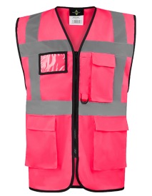Comfort Executive Multifunctional Safety Vest Hamb Kleur NEON PINK