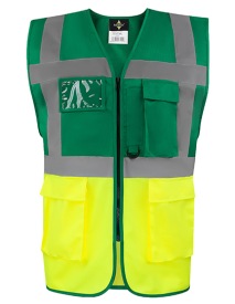 Comfort Executive Multifunctional Safety Vest Hamb Kleur PARAMEDIC GREEN