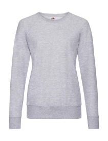 Lady-Fit Lightweight Raglan Sweat Kleur HEATHER GREY
