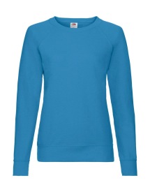 Lady-Fit Lightweight Raglan Sweat Kleur AZURE BLUE