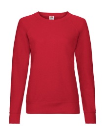 Lady-Fit Lightweight Raglan Sweat Kleur RED