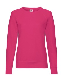 Lady-Fit Lightweight Raglan Sweat Kleur FUCHSIA