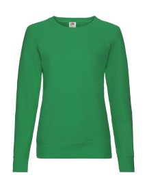 Lady-Fit Lightweight Raglan Sweat Kleur KELLY GREEN