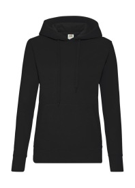Lady-Fit Hooded Sweat Kleur BLACK