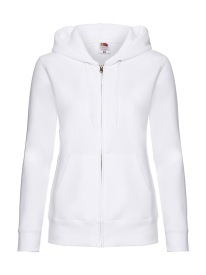 Lady-Fit Hooded Sweat Jacket Kleur WHITE