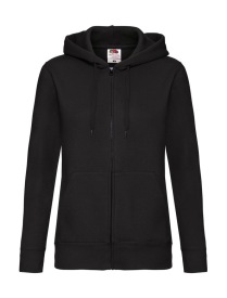 Lady-Fit Hooded Sweat Jacket Kleur BLACK