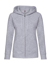 Lady-Fit Hooded Sweat Jacket Kleur HEATHER GREY