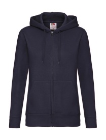 Lady-Fit Hooded Sweat Jacket Kleur DEEP NAVY