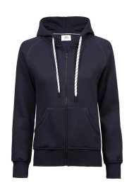 Ladies Hooded Zip Sweat Kleur NAVY