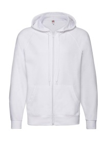 Lightweight Hooded Sweat Jacket Kleur WHITE