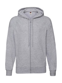 Lightweight Hooded Sweat Jacket Kleur HEATHER GREY