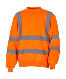 Sweatshirt Kleur FLUO ORANJE