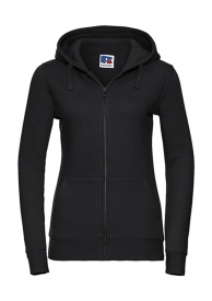 Ladies' Authentic Zipped Hood Kleur BLACK