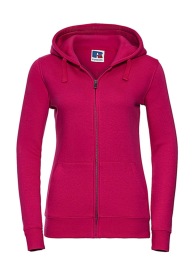 Ladies' Authentic Zipped Hood Kleur FUCHSIA