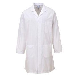 Laboschort - herenstofjas Kleur WHITE
