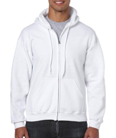 Heavyweight Full Zip Hooded Sweat Kleur ASH GREY