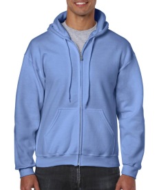 Heavyweight Full Zip Hooded Sweat Kleur CAROLINA BLUE