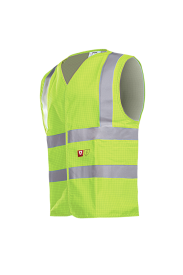 Vlamvertragende signalisatie gilet Hellisan Kleur FLUOGEEL