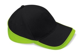 Teamwear Competition Cap Kleur ZWART/FEL GROEN