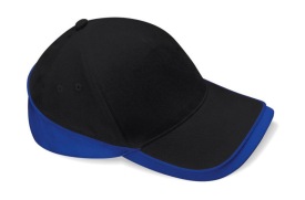Teamwear Competition Cap Kleur ZWART/KONINGSBLAUW