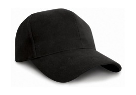 Hohe Brushed Cotton Cap Kleur BLACK