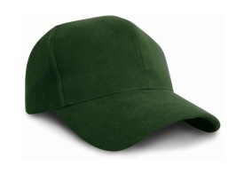 Hohe Brushed Cotton Cap Kleur FOREST GREEN