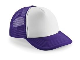 Vintage Snapback Trucker Kleur WIT/PAARS