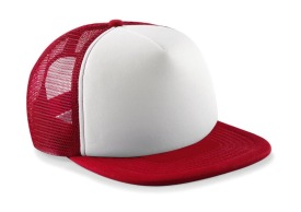 Vintage Snapback Trucker Kleur WIT/ROOD